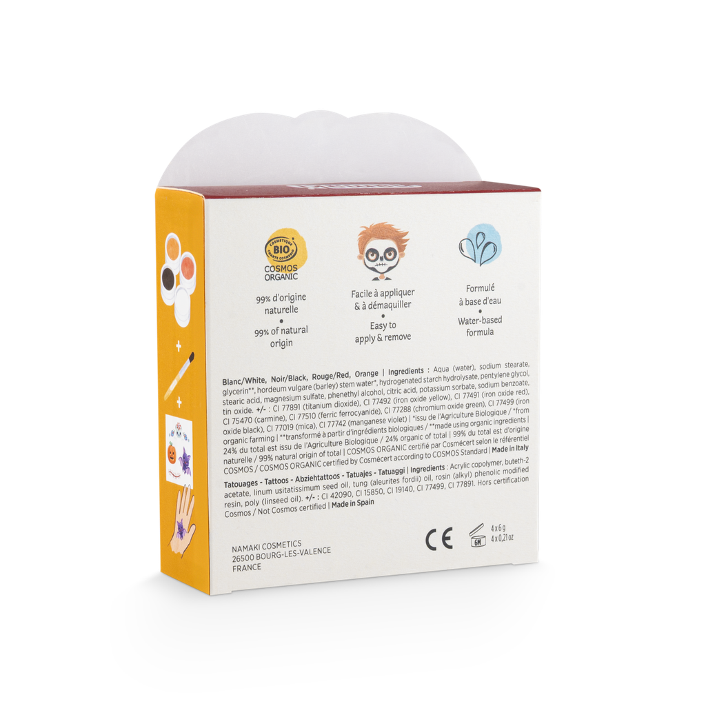 Kit de maquillage 4 couleurs - Halloween**