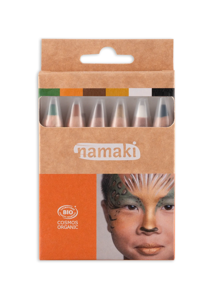 Set of 6 Face Painting Pencils - Wild Life**