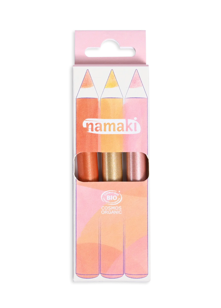 Kinderschminkstifte Glitzer - Jumbo - Kupfer-Gold-Rose**