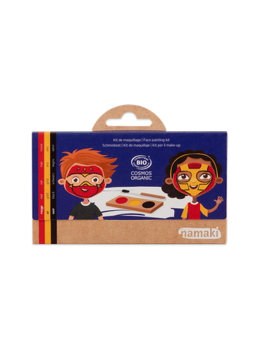[110083] ​Schminkpalette für Kinder | Ninja & Superheld - 3 Farben**